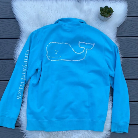 Vineyard Vines blue quarter zip sweatshirt - Picture 5 of 5